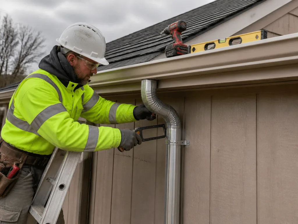 Downspout Installation