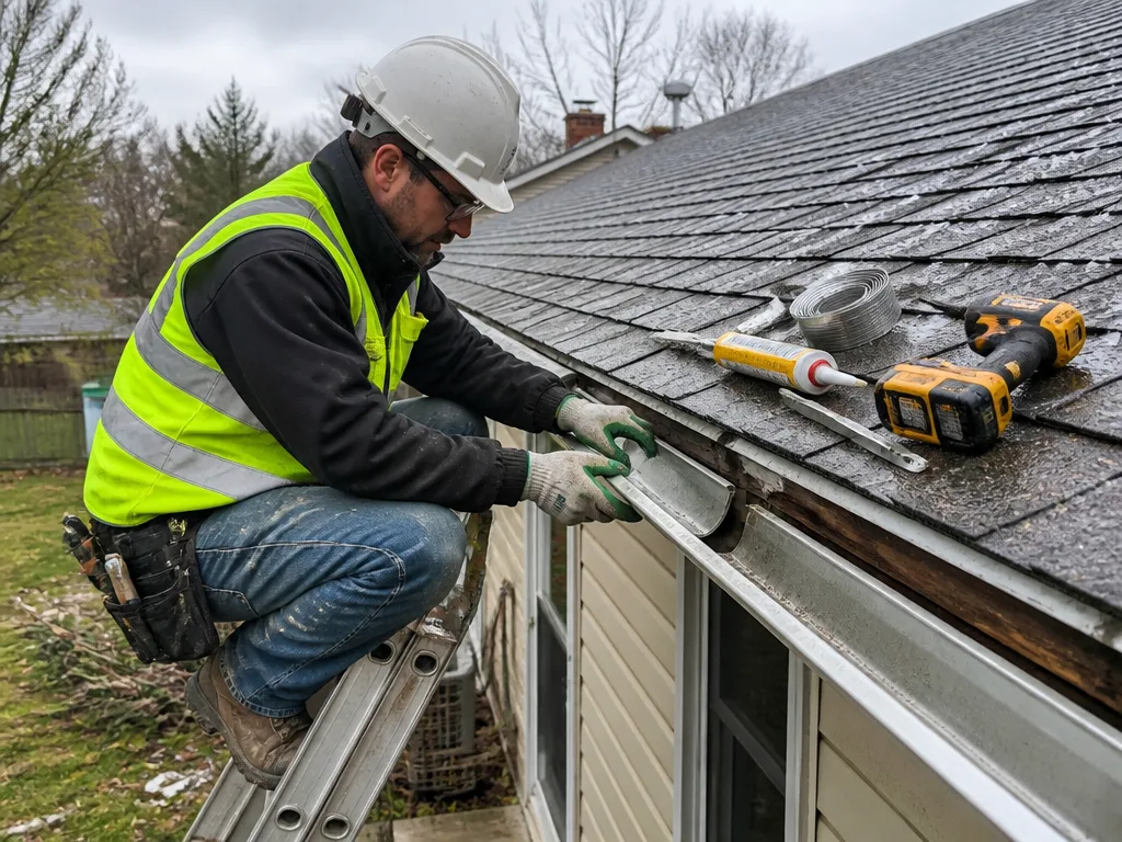 Storm Damage Gutter Repair