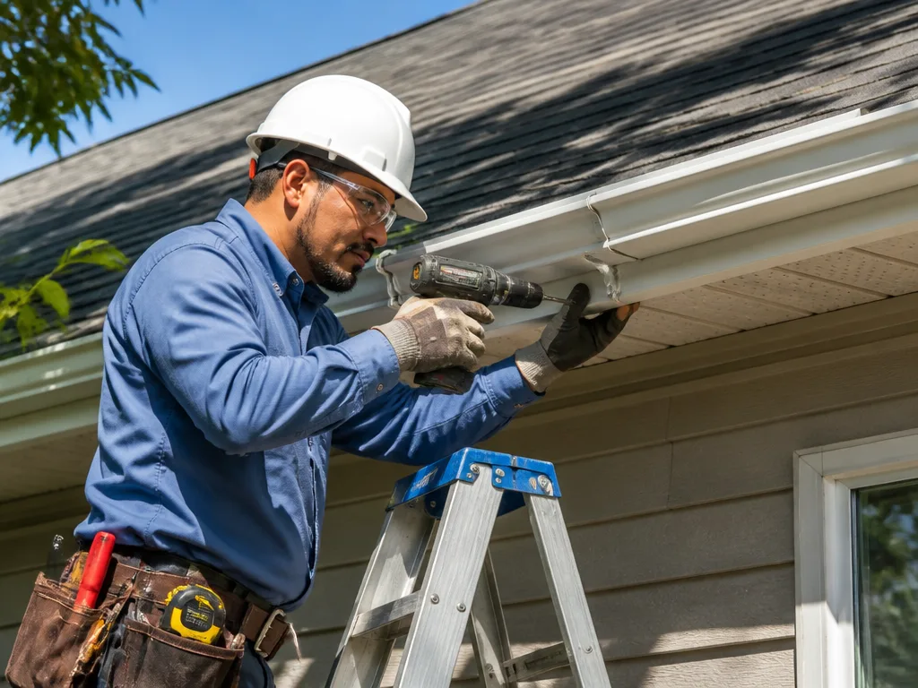 Vinyl Gutter Installation